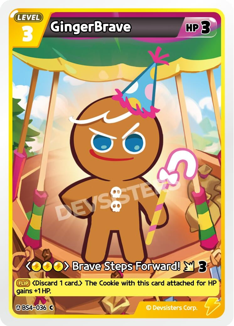 Image for GingerBrave (036) (BS4-036) (BS3-BS4) - CookieRun: Braverse TCG
