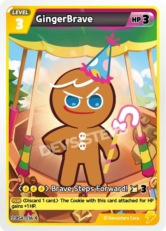 Image for GingerBrave (036) (BS4-036) (BS3-BS4) - CookieRun: Braverse TCG
