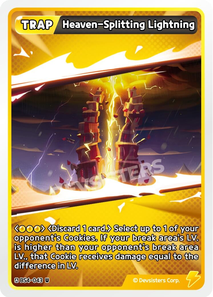 Image for Heaven-Splitting Lightning (BS4-043) (BS3-BS4) - CookieRun: Braverse TCG