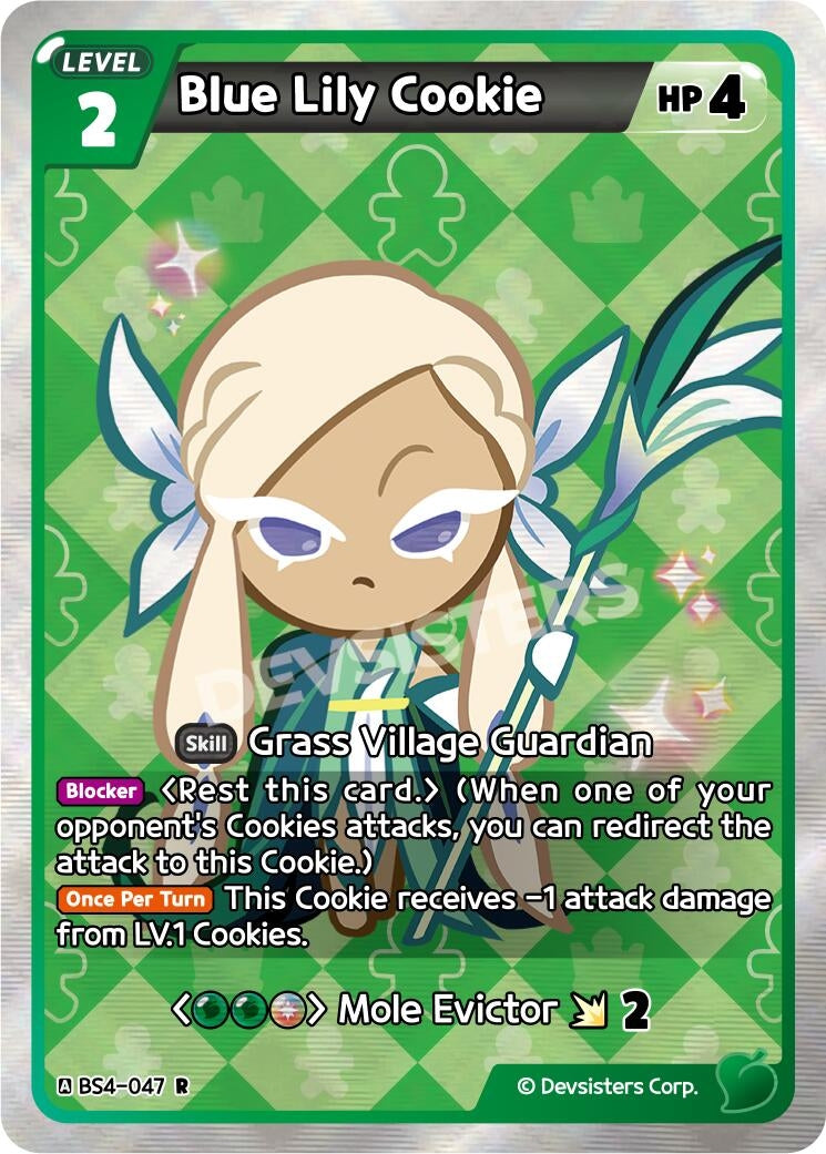 Image for Blue Lily Cookie (BS4-047) (BS3-BS4) - CookieRun: Braverse TCG