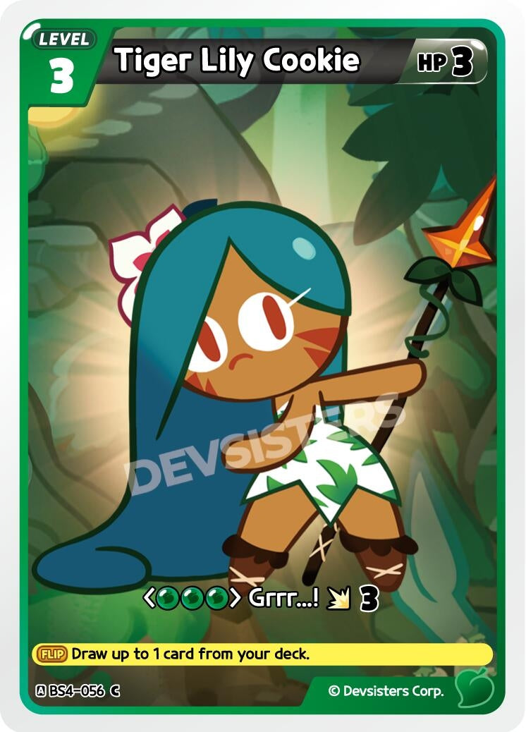 Image for Tiger Lily Cookie (056) (BS4-056) (BS3-BS4) - CookieRun: Braverse TCG