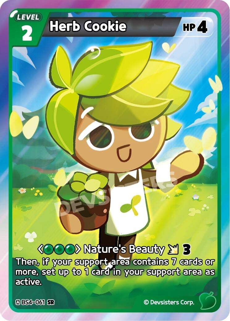 Image for Herb Cookie (061) (BS4-061) (BS3-BS4) - CookieRun: Braverse TCG