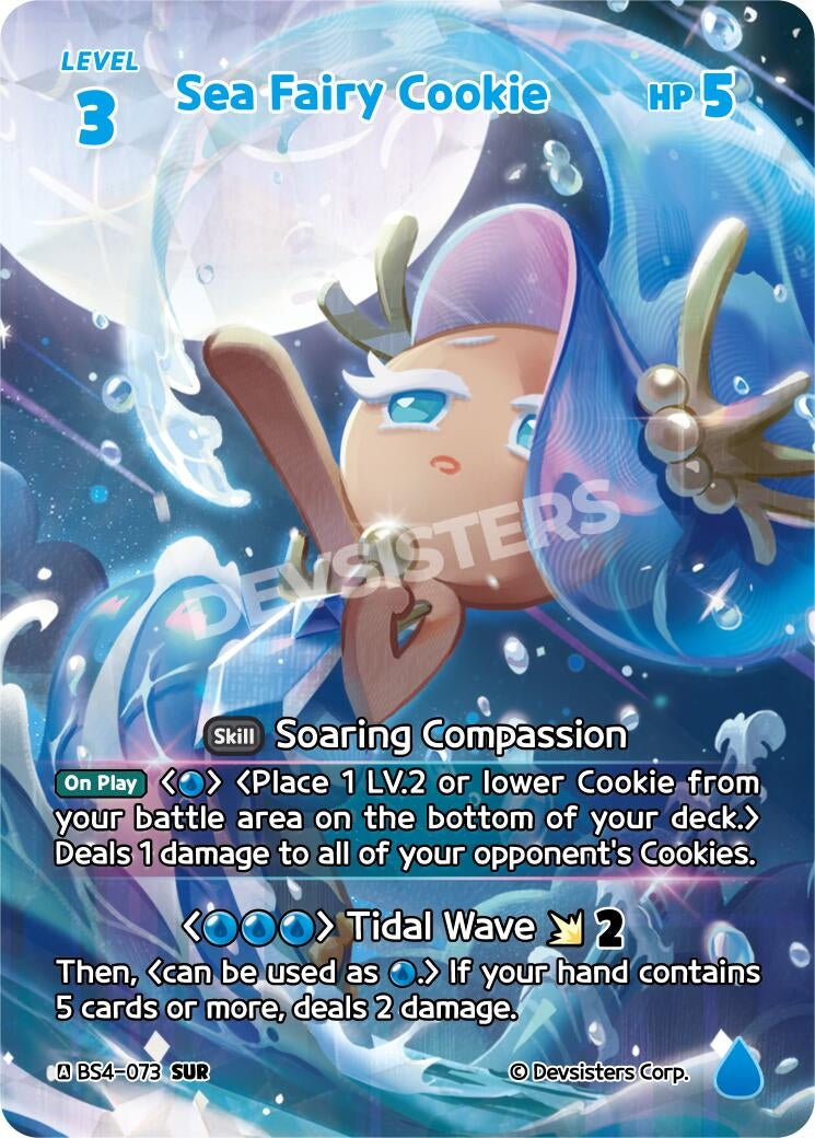 Image for Sea Fairy Cookie (SUR) (BS4-073) (BS3-BS4) - CookieRun: Braverse TCG