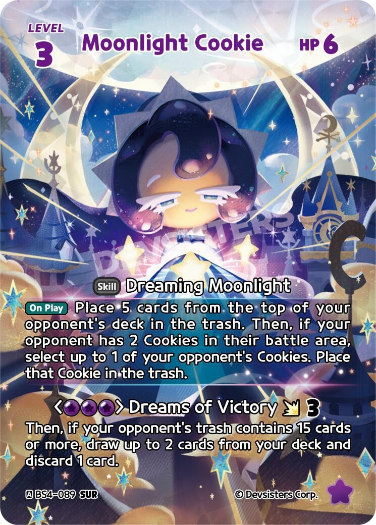Image for Moonlight Cookie (SUR) (BS4-089) (BS3-BS4) - CookieRun: Braverse TCG