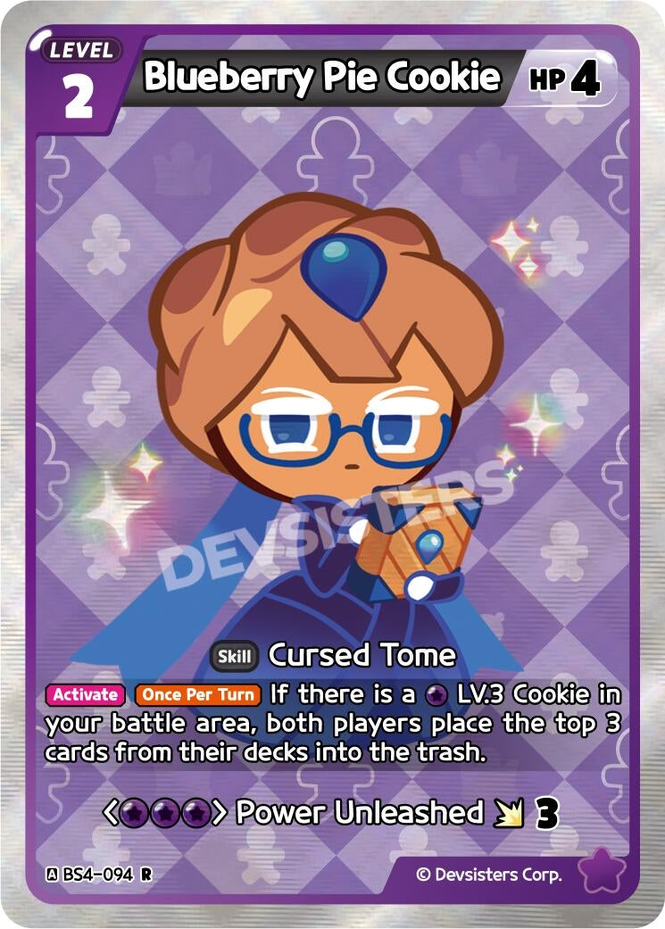 Image for Blueberry Pie Cookie (BS4-094) (BS3-BS4) - CookieRun: Braverse TCG