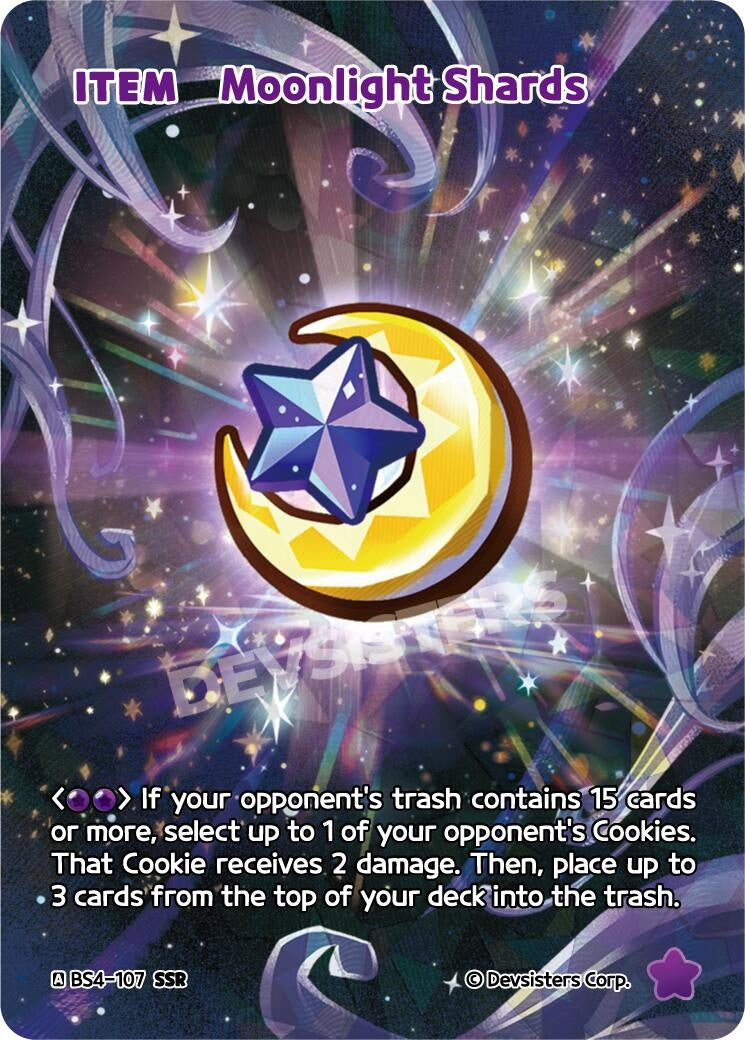 Image for Moonlight Shards (SSR) (BS4-107) (BS3-BS4) - CookieRun: Braverse TCG