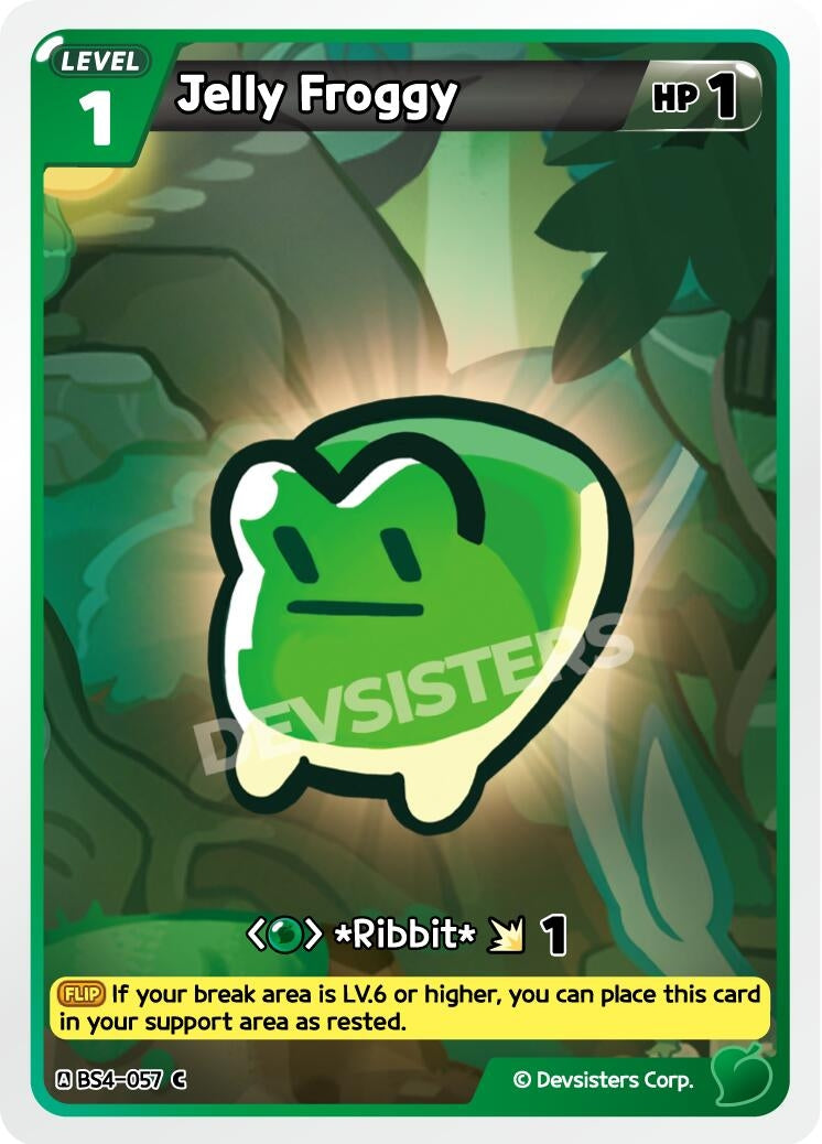 Image for Jelly Froggy (Ver. 2) (BS4-057) (BS3-BS4) - CookieRun: Braverse TCG