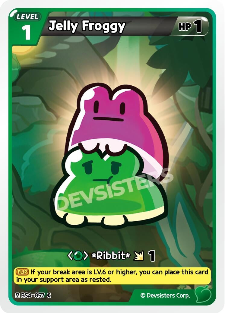Image for Jelly Froggy (Ver. 3) (BS4-057) (BS3-BS4) - CookieRun: Braverse TCG