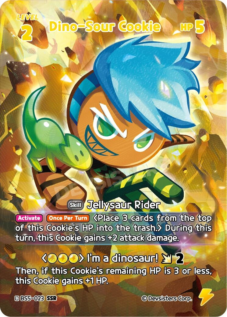 Image for Dino-Sour Cookie (SSR) (BS5-023) (BS5-BS7) - CookieRun: Braverse TCG