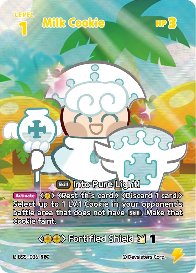 Image for Milk Cookie (036) (SEC) (BS5-036) (BS5-BS7) - CookieRun: Braverse TCG