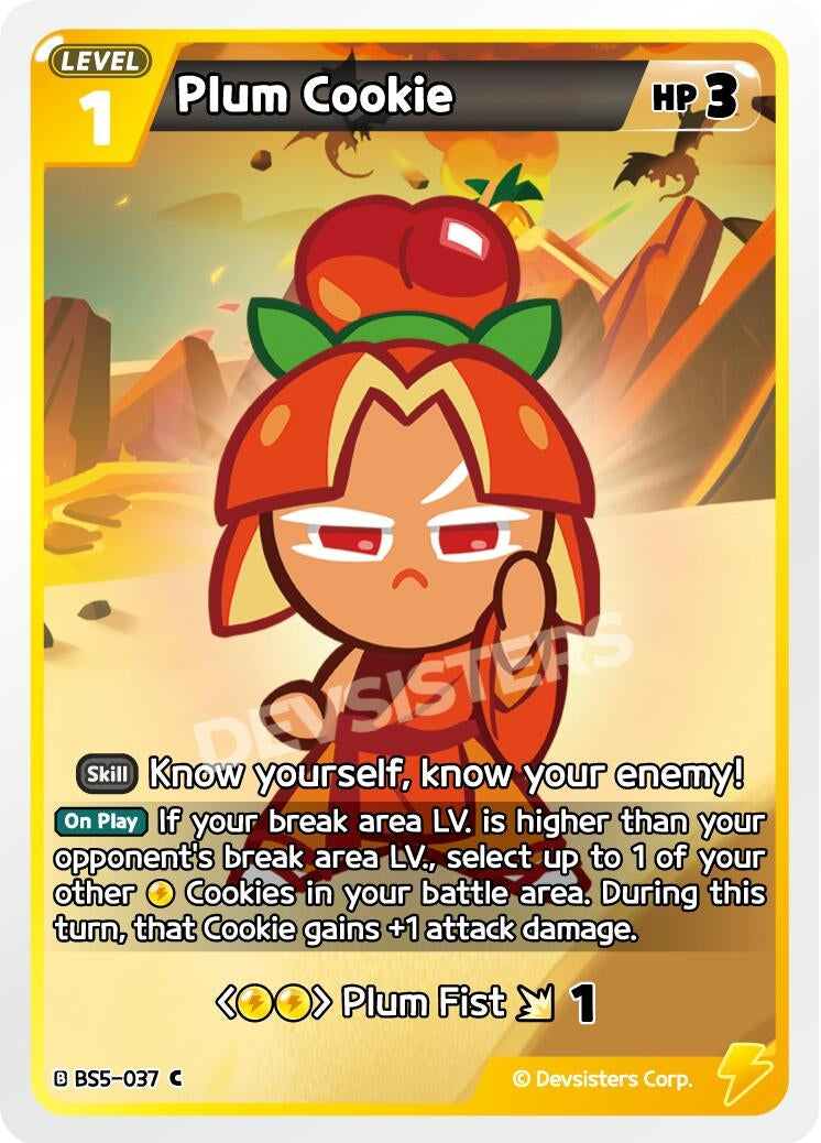 Image for Plum Cookie (BS5-037) (BS5-BS7) - CookieRun: Braverse TCG
