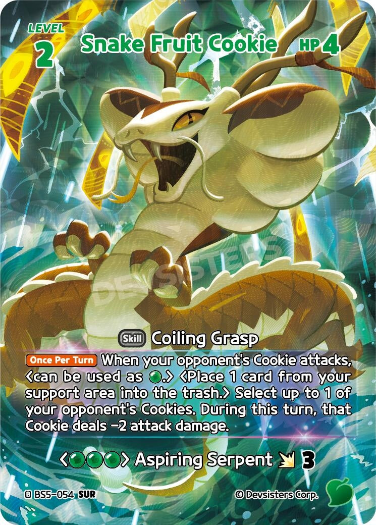 Image for Snake Fruit Cookie (SUR) (BS5-054) (BS5-BS7) - CookieRun: Braverse TCG