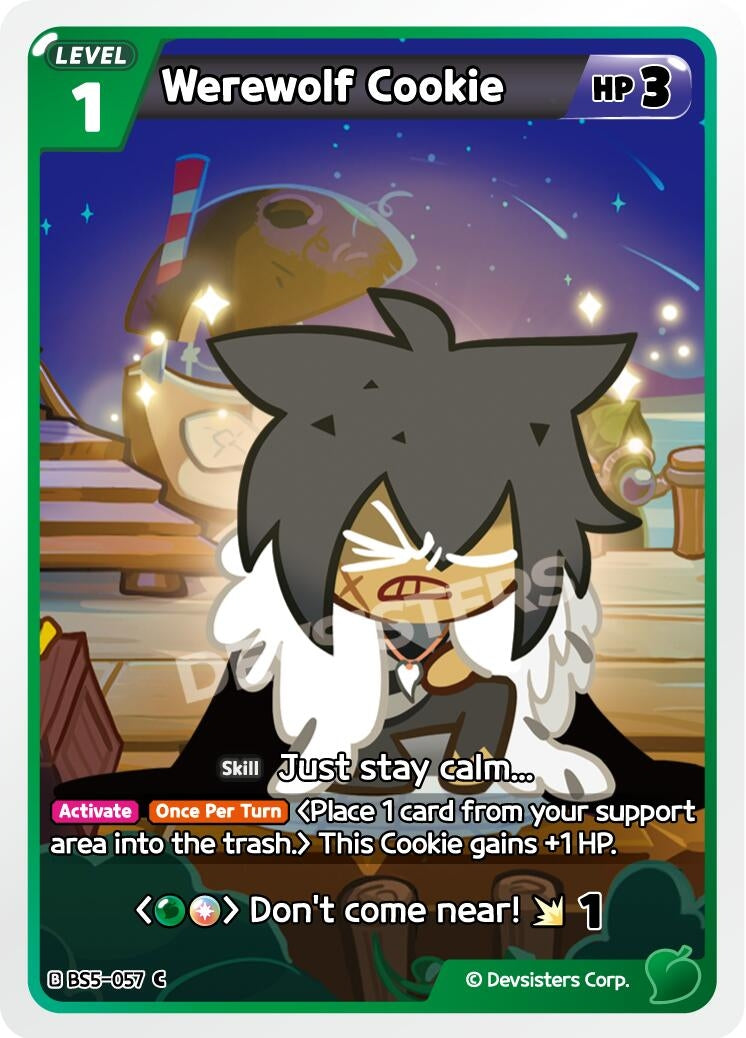 Image for Werewolf Cookie (057) (BS5-057) (BS5-BS7) - CookieRun: Braverse TCG