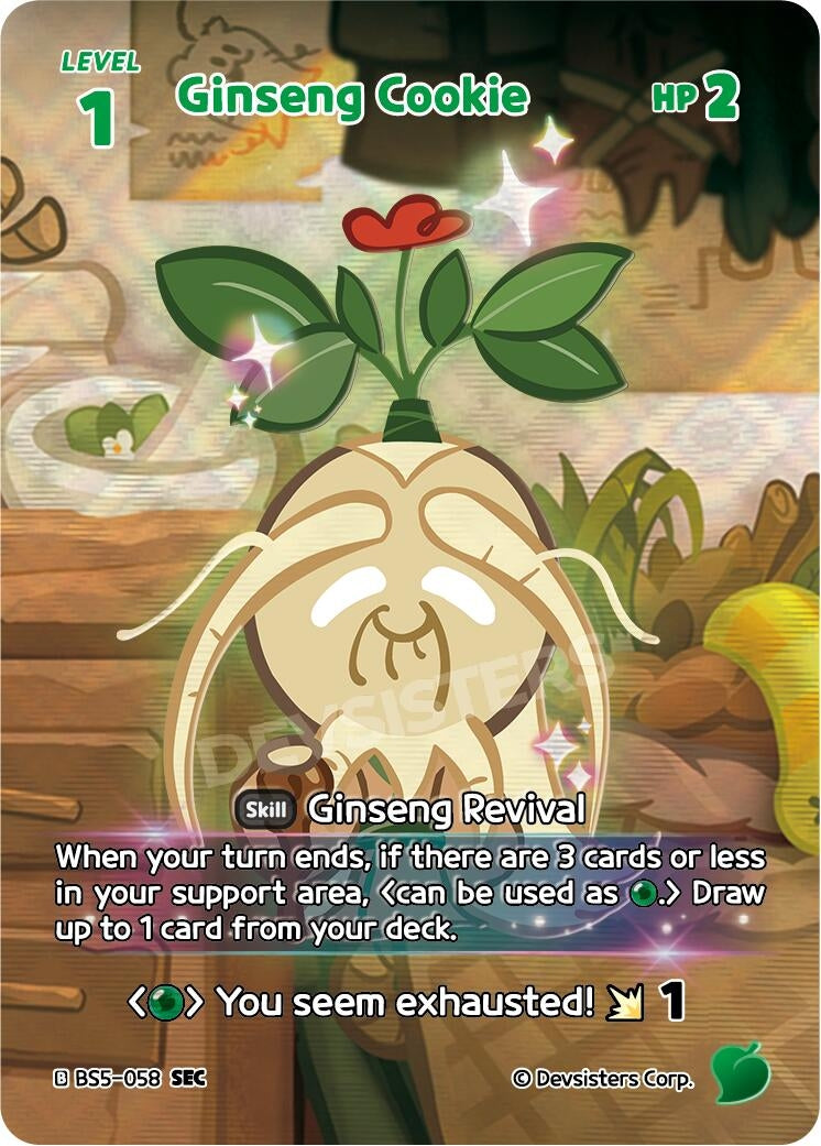 Image for Ginseng Cookie (SEC) (BS5-058) (BS5-BS7) - CookieRun: Braverse TCG