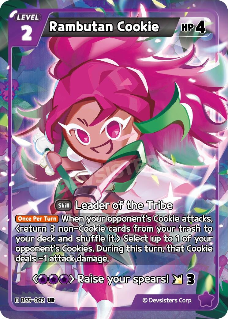 Image for Rambutan Cookie (BS5-092) (BS5-BS7) - CookieRun: Braverse TCG