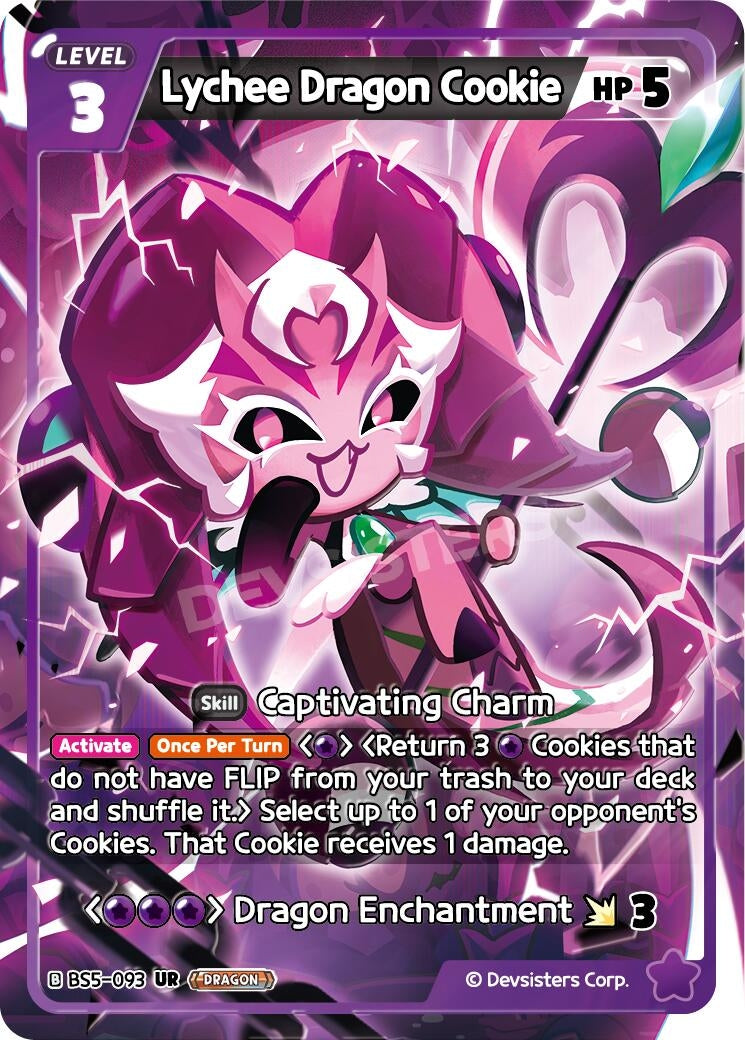 Image for Lychee Dragon Cookie (BS5-093) (BS5-BS7) - CookieRun: Braverse TCG