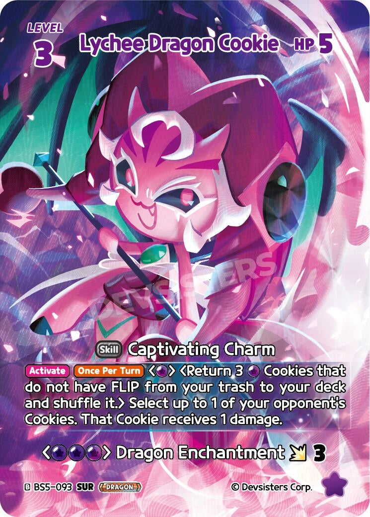 Image for Lychee Dragon Cookie (SUR) (BS5-093) (BS5-BS7) - CookieRun: Braverse TCG
