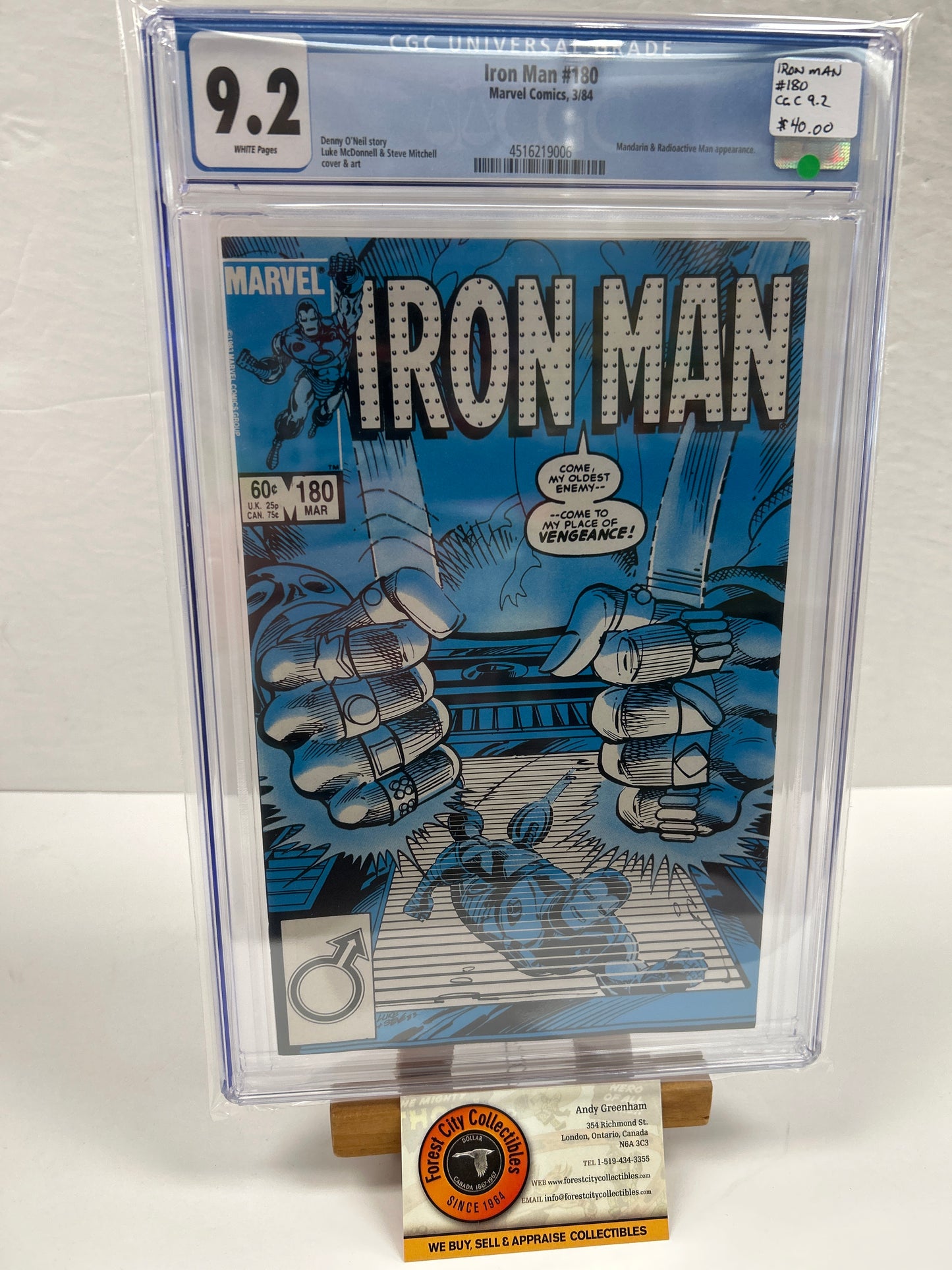 Iron Man #180 {CGC 9.2}