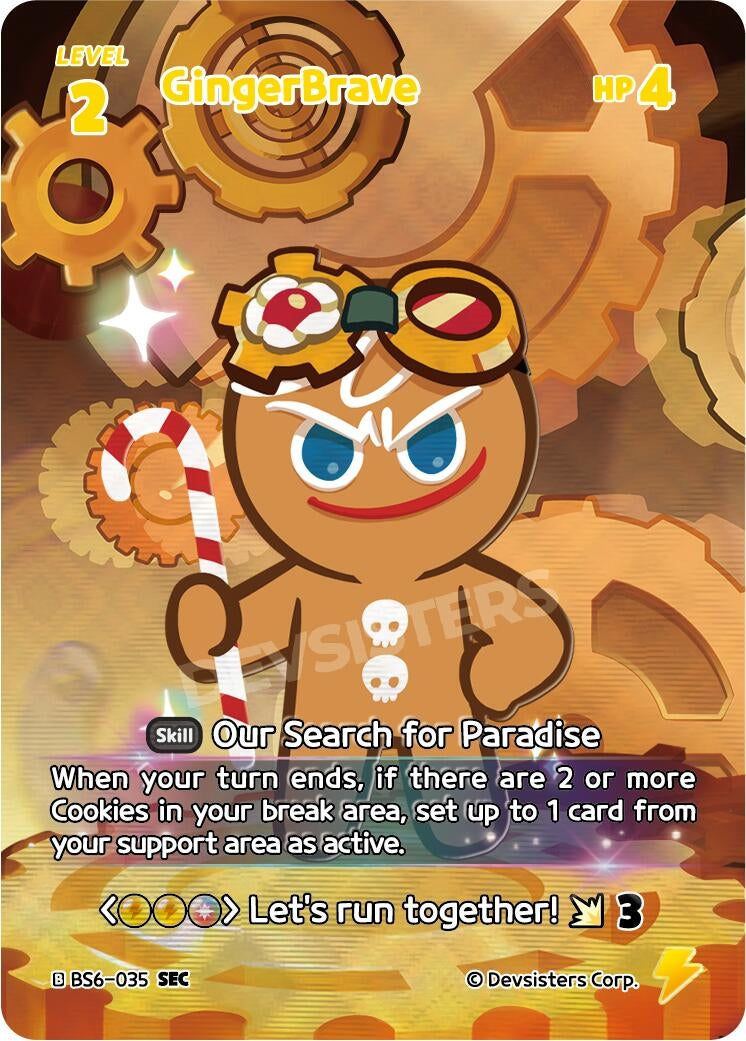 Image for GingerBrave (035) (SEC) (BS6-035) (BS5-BS7) - CookieRun: Braverse TCG