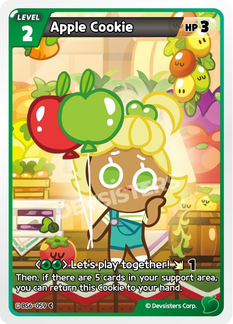 Image for Apple Cookie (059) (BS6-059) (BS5-BS7) - CookieRun: Braverse TCG