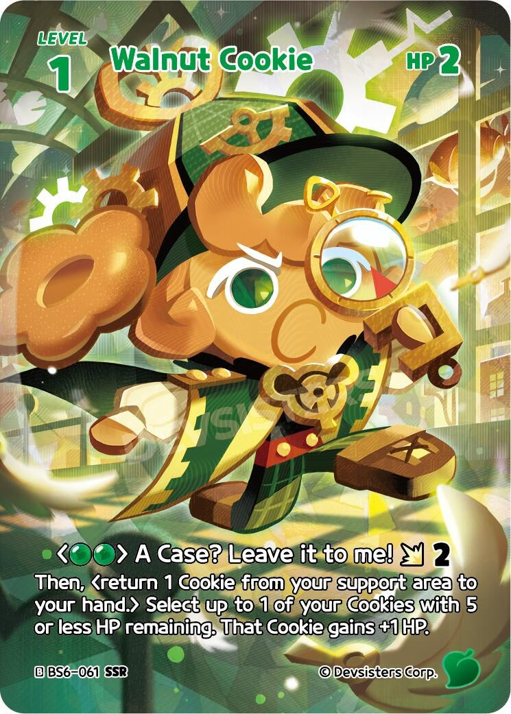 Image for Walnut Cookie (SSR) (BS6-061) (BS5-BS7) - CookieRun: Braverse TCG