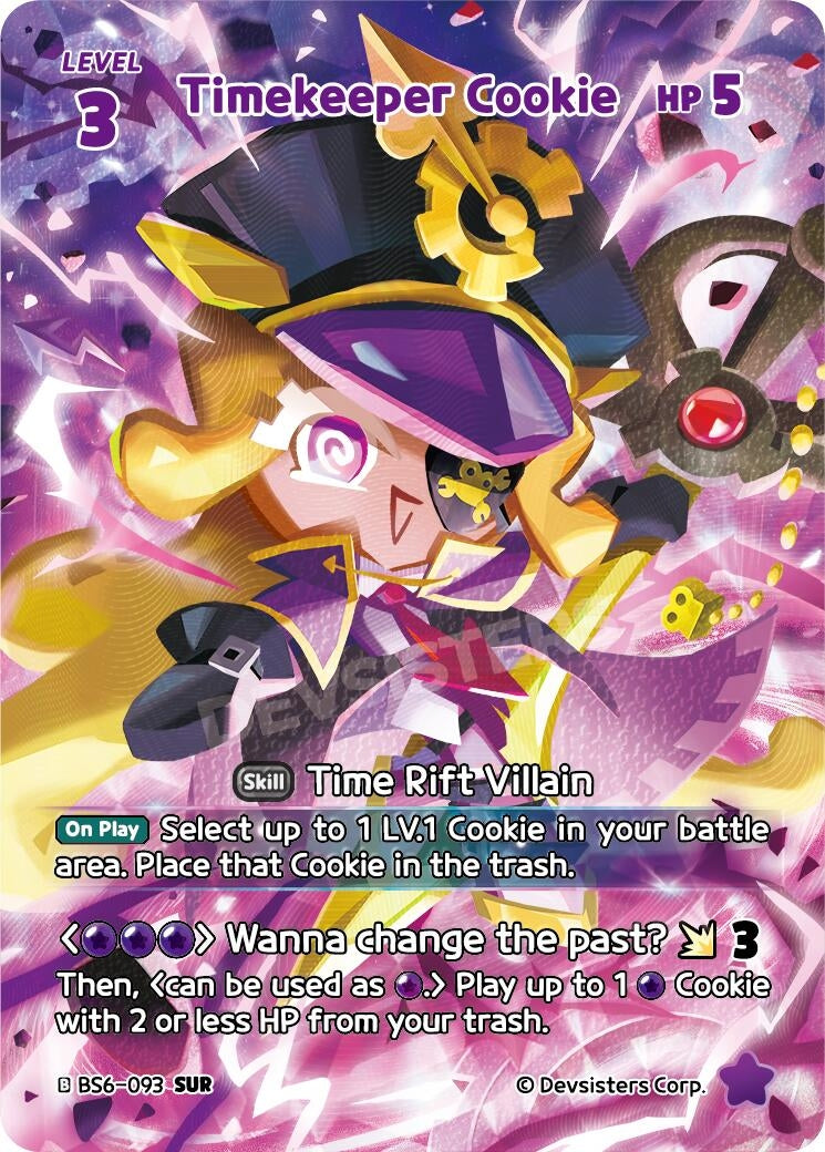 Image for Timekeeper Cookie (093) (SUR) (BS6-093) (BS5-BS7) - CookieRun: Braverse TCG