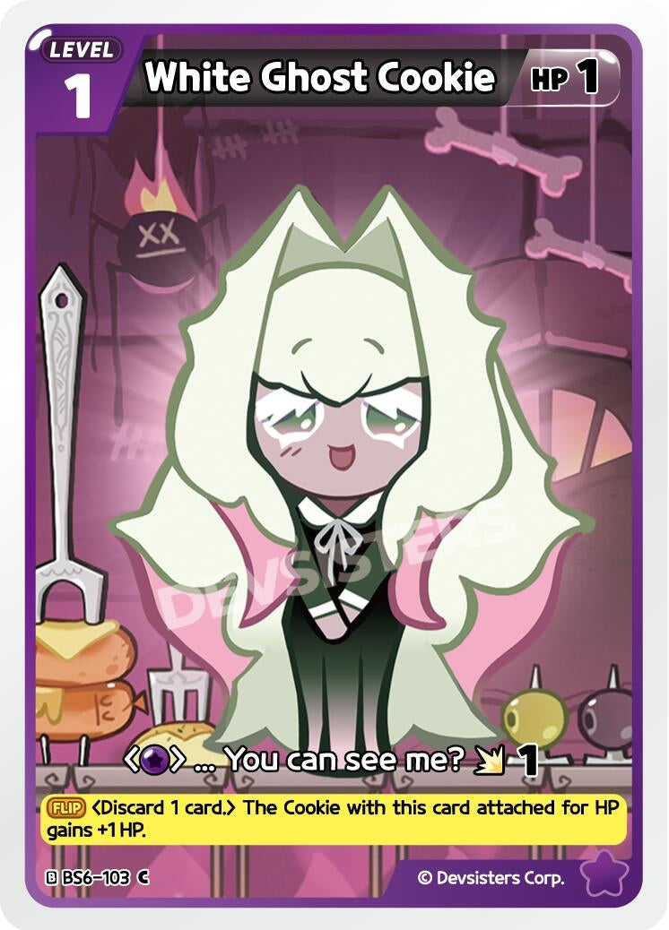 Image for White Ghost Cookie (BS6-103) (BS5-BS7) - CookieRun: Braverse TCG