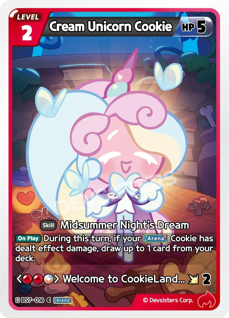 Image for Cream Unicorn Cookie (BS7-016) (BS5-BS7) - CookieRun: Braverse TCG
