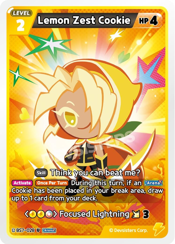Image for Lemon Zest Cookie (BS7-028) (BS5-BS7) - CookieRun: Braverse TCG