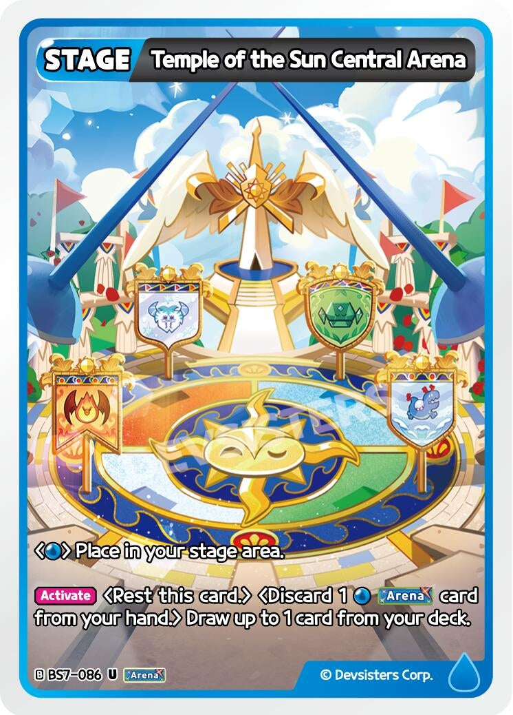 Image for Temple of the Sun Central Arena (BS7-086) (BS5-BS7) - CookieRun: Braverse TCG