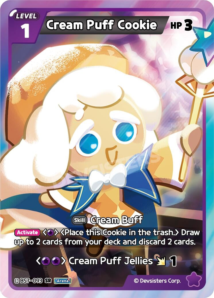 Image for Cream Puff Cookie (093) (BS7-093) (BS5-BS7) - CookieRun: Braverse TCG