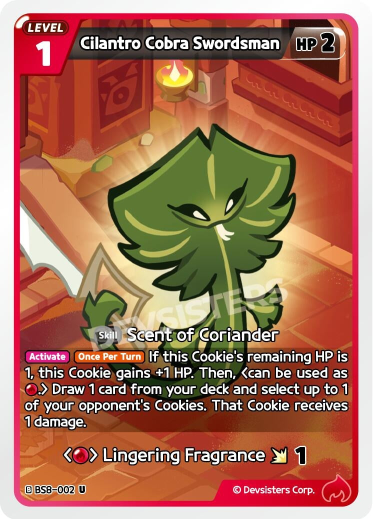 Image for Cilantro Cobra Swordsman (BS8-002) (BS8-BS9) - CookieRun: Braverse TCG