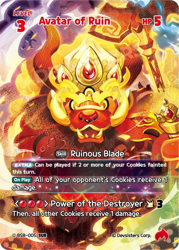 Image for Avatar of Ruin (SUR) (BS8-005) (BS8-BS9) - CookieRun: Braverse TCG