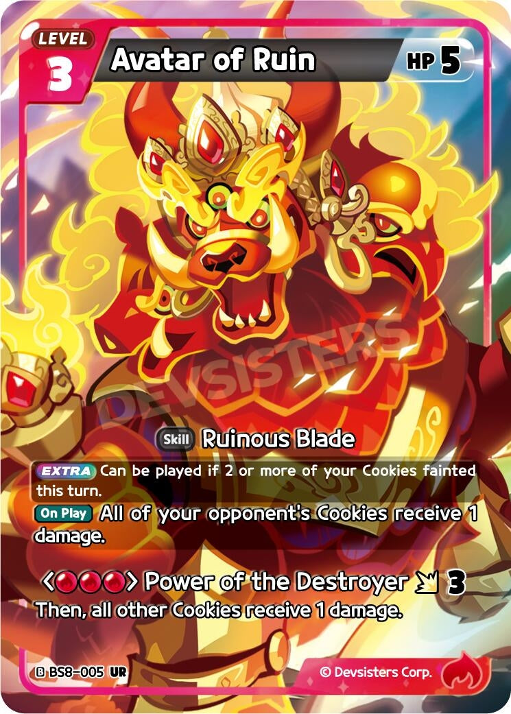 Image for Avatar of Ruin (BS8-005) (BS8-BS9) - CookieRun: Braverse TCG