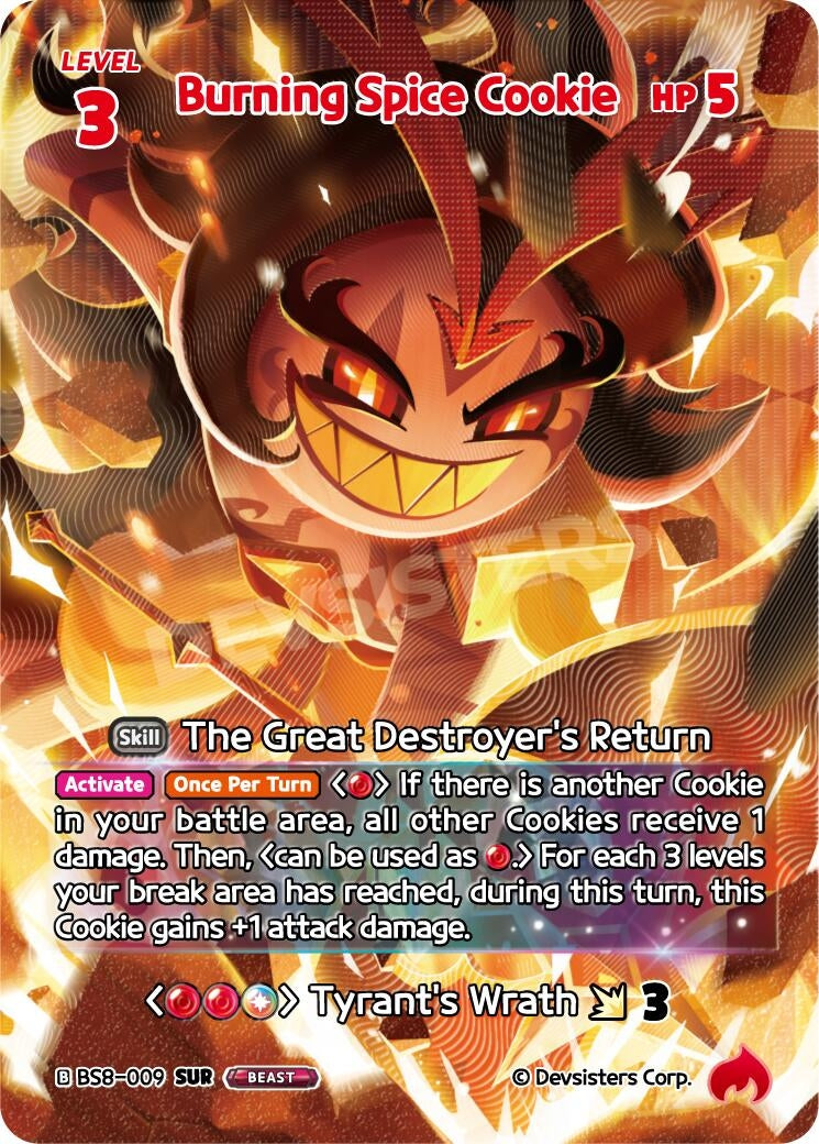 Image for Burning Spice Cookie (SUR) (BS8-009) (BS8-BS9) - CookieRun: Braverse TCG