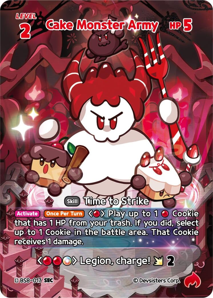 Image for Cake Monster Army (SEC) (BS8-017) (BS8-BS9) - CookieRun: Braverse TCG