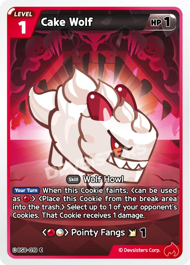 Image for Cake Wolf (BS8-018) (BS8-BS9) - CookieRun: Braverse TCG
