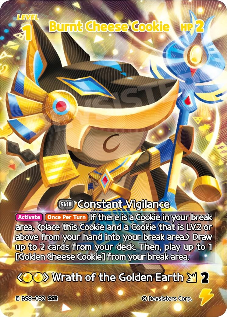 Image for Burnt Cheese Cookie (SSR) (BS8-032) (BS8-BS9) - CookieRun: Braverse TCG