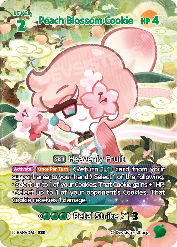 Image for Peach Blossom Cookie (SSR) (BS8-060) (BS8-BS9) - CookieRun: Braverse TCG