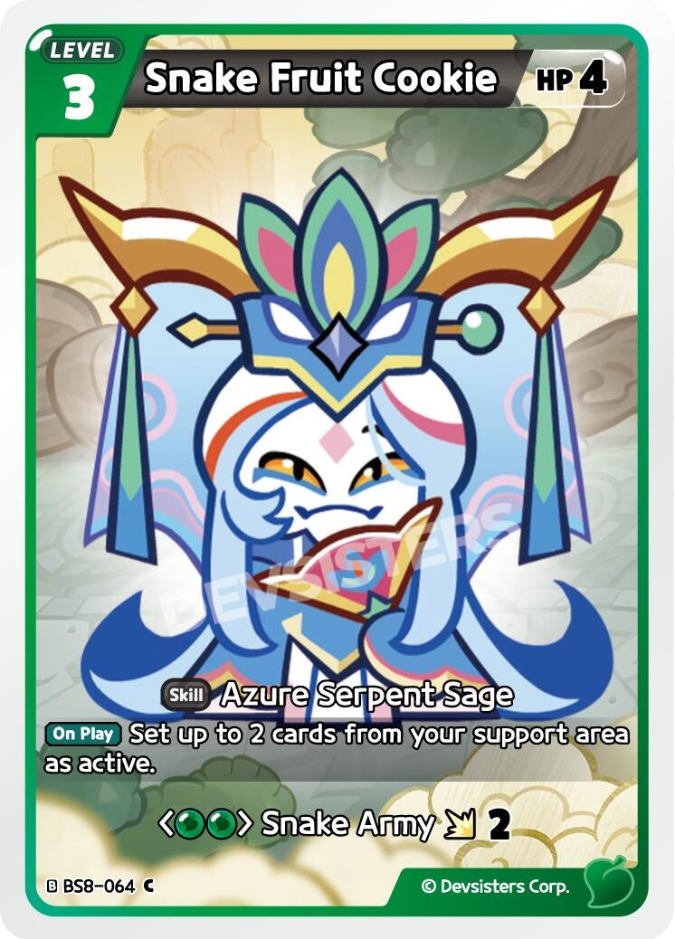 Image for Snake Fruit Cookie (BS8-064) (BS8-BS9) - CookieRun: Braverse TCG