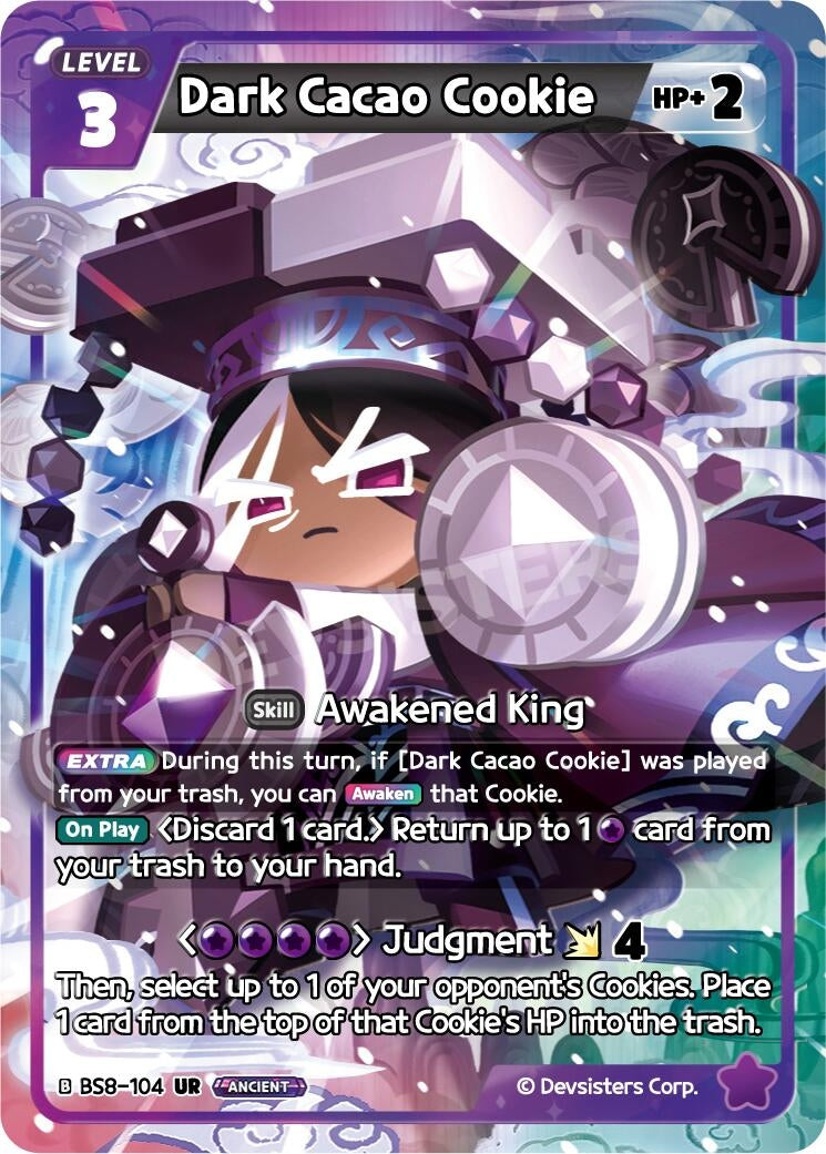 Image for Dark Cacao Cookie (104) (BS8-104) (BS8-BS9) - CookieRun: Braverse TCG