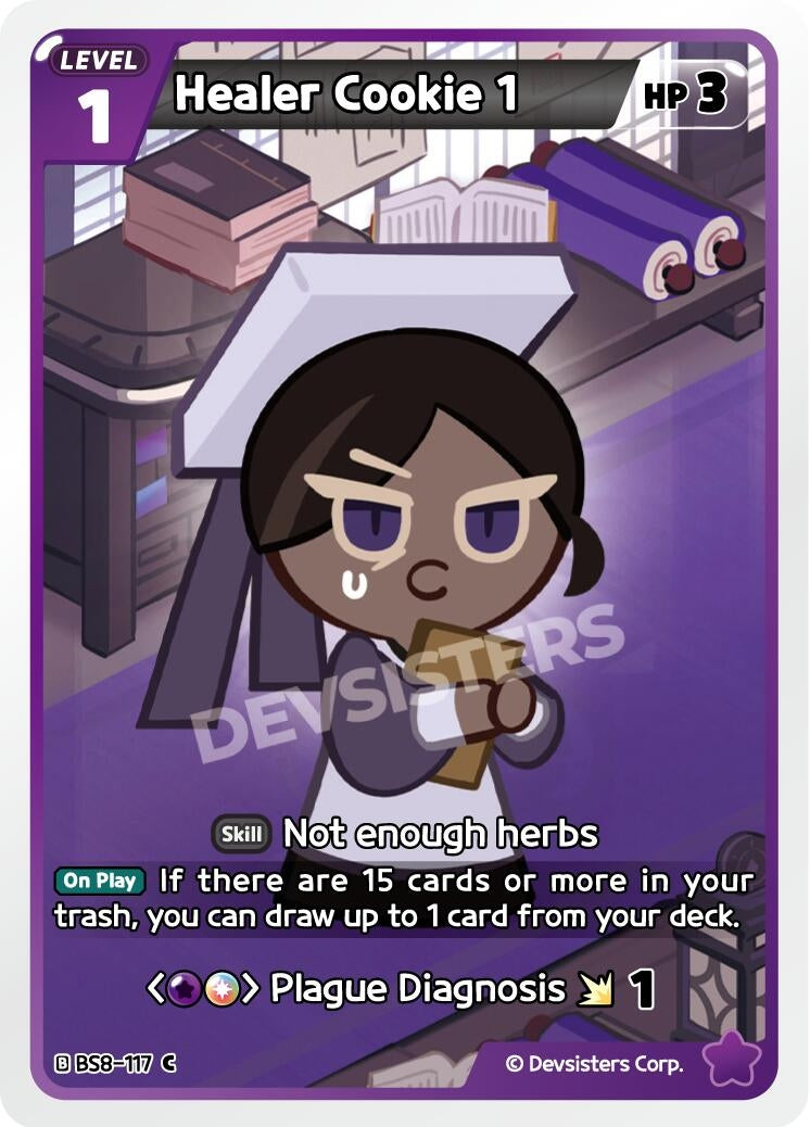Image for Healer Cookie 1 (BS8-117) (BS8-BS9) - CookieRun: Braverse TCG