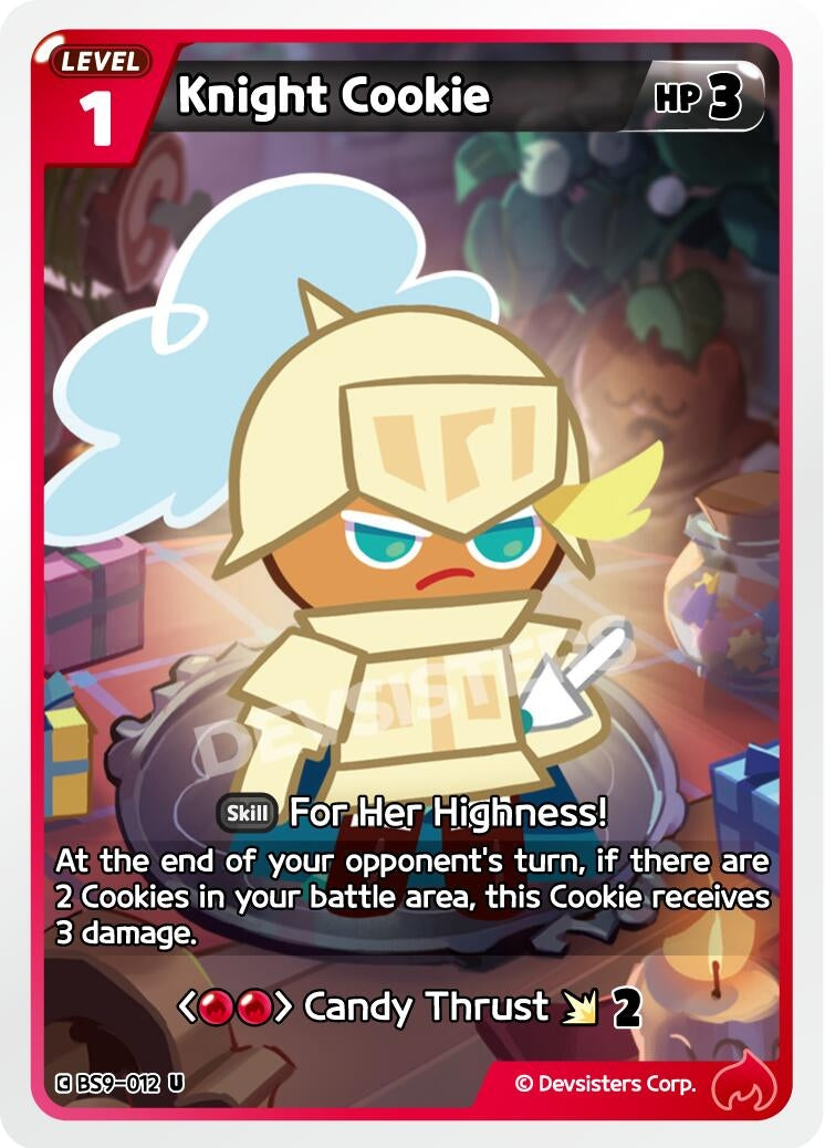 Image for Knight Cookie (Ver. 1) (BS9-012) (BS8-BS9) - CookieRun: Braverse TCG