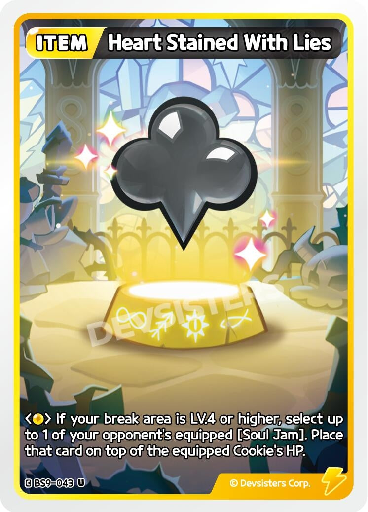 Image for Heart Stained With Lies (BS9-043) (BS8-BS9) - CookieRun: Braverse TCG