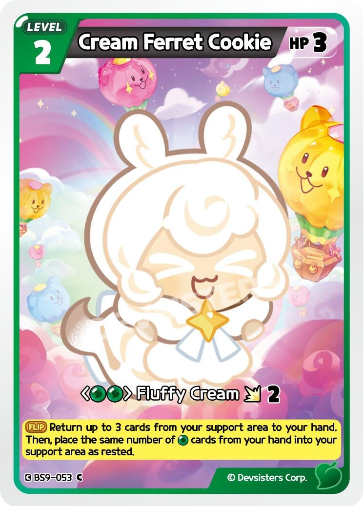 Image for Cream Ferret Cookie (BS9-053) (BS8-BS9) - CookieRun: Braverse TCG