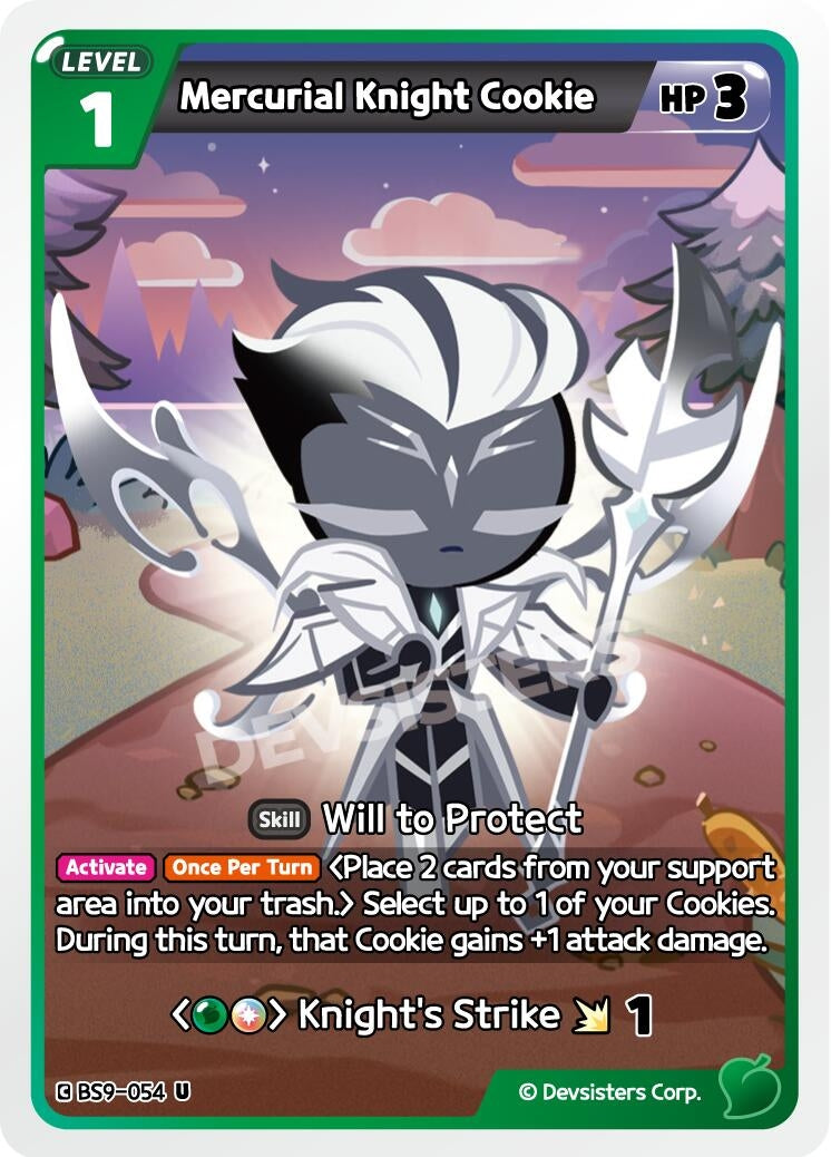 Image for Mercurial Knight Cookie (BS9-054) (BS8-BS9) - CookieRun: Braverse TCG