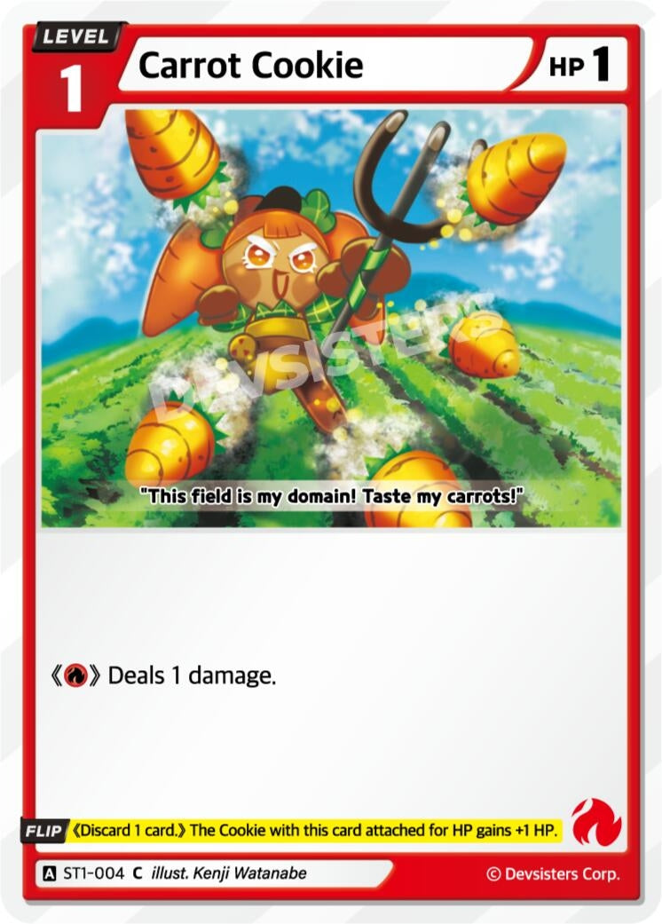Image for Carrot Cookie (ST1-004) (ST1-ST5) - CookieRun: Braverse TCG