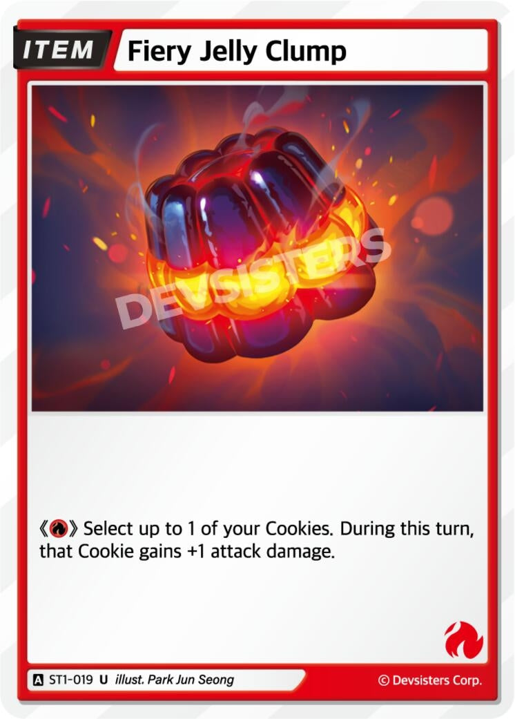 Image for Fiery Jelly Clump (ST1-019) (ST1-ST5) - CookieRun: Braverse TCG