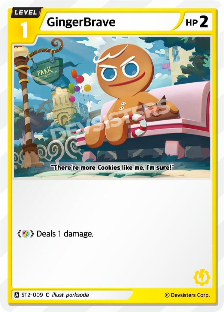 Image for GingerBrave (009) (Ver. 1) (ST2-009) (ST1-ST5) - CookieRun: Braverse TCG