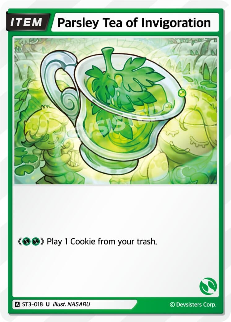 Image for Parsley Tea of Invigoration (ST3-018) (ST1-ST5) - CookieRun: Braverse TCG